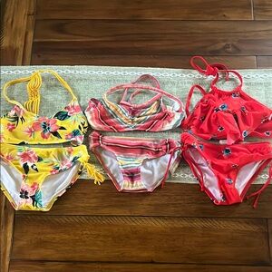 Billabong Kids Swim Bikinis - Yellow, Pink, Red